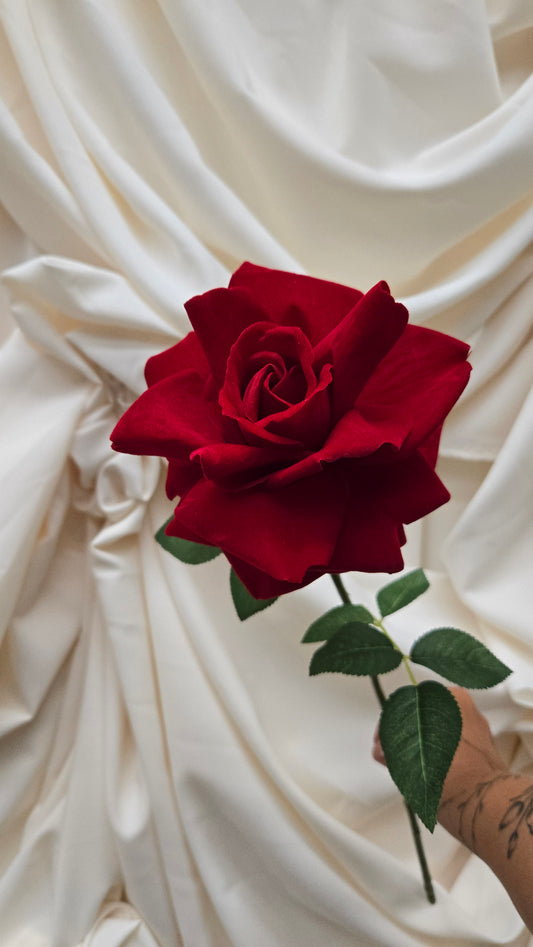 Grande Rose Velvet Single Stem